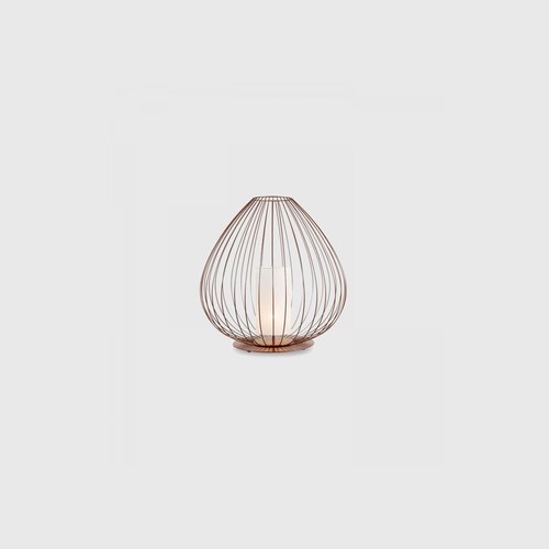 Glossy Bronze Cell Outdoor Floor Lamp