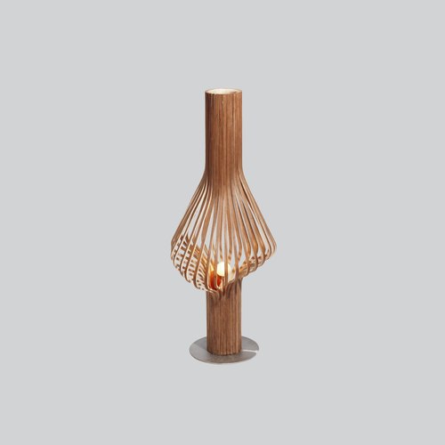 Smoked Oak Diva Floor Lamp