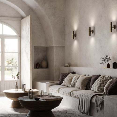 Antique Brass Girasoli Double Wall Light