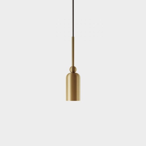Natural Brass Madame Pendant Light