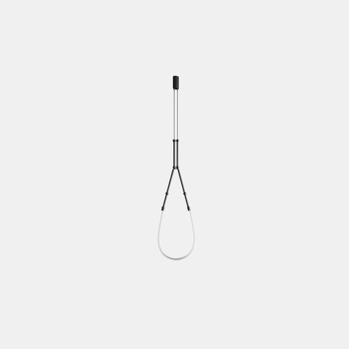 Matte Black Leda Drop Pendant Light