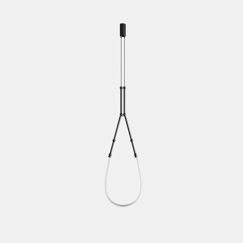 Matte Black Leda Drop Pendant Light