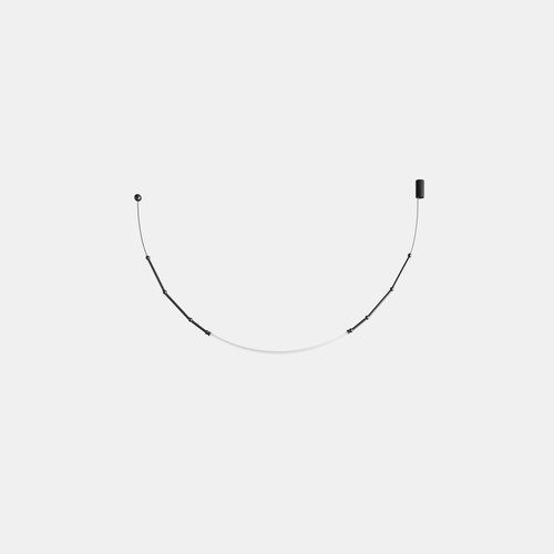 Matte Black Leda Curve Pendant Light