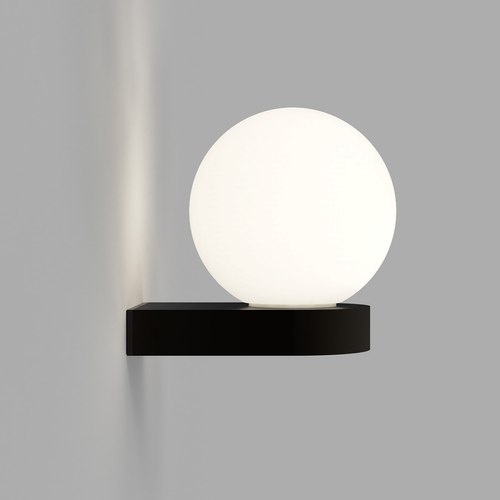 Old Bronze Orb Ledge Wall Light