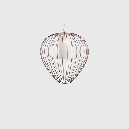 Glossy Bronze Cell Outdoor Pendant Light