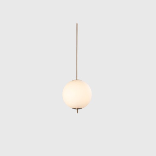Antique Brass Nova Globe Pendant Light