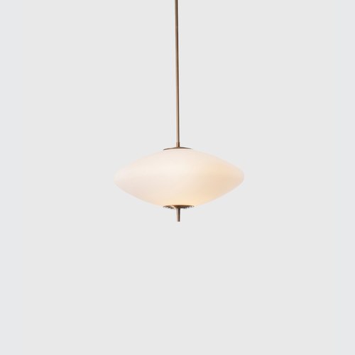 Antique Brass Nova Wide Pendant Light