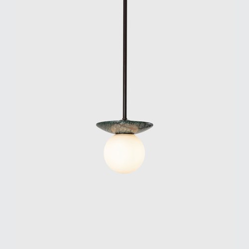 Green Marble Orbit Pendant Light