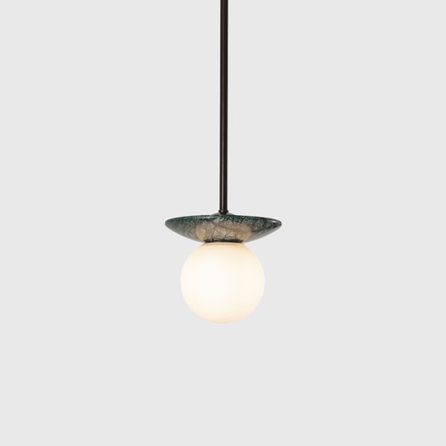 Green Marble Orbit Pendant Light