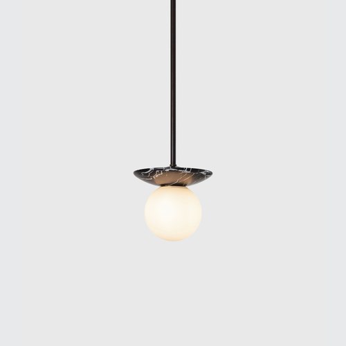 Black Marble Orbit Pendant Light