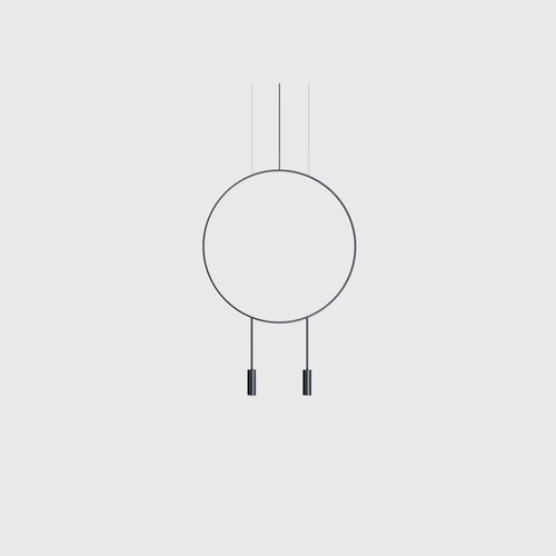 Black/Black Revolta Pendant Light