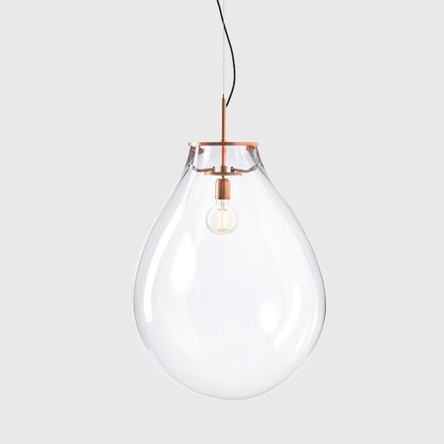 Clear Tim Copper Pendant Light