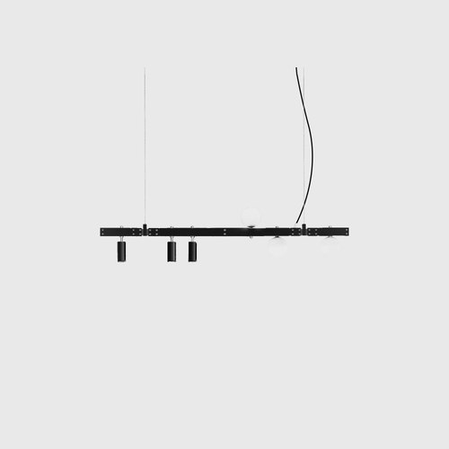 Matte Black Stant Linear Pendant Light