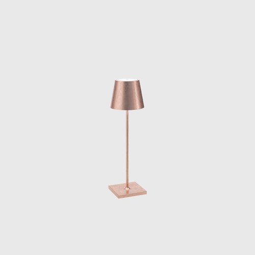 Copper Leaf Poldina Metallic Table Lamp