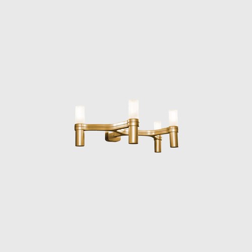 Gold Painted Crown Wall Light