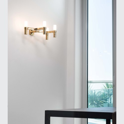 Gold Plated Crown Wall Light