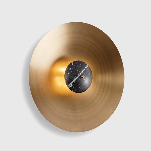 Black Marble Luna Wall Light