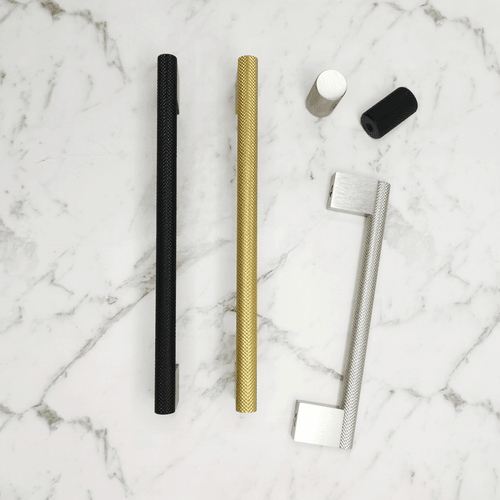 Brass Palm Beach Knurled Kitchen Cabinet Handles