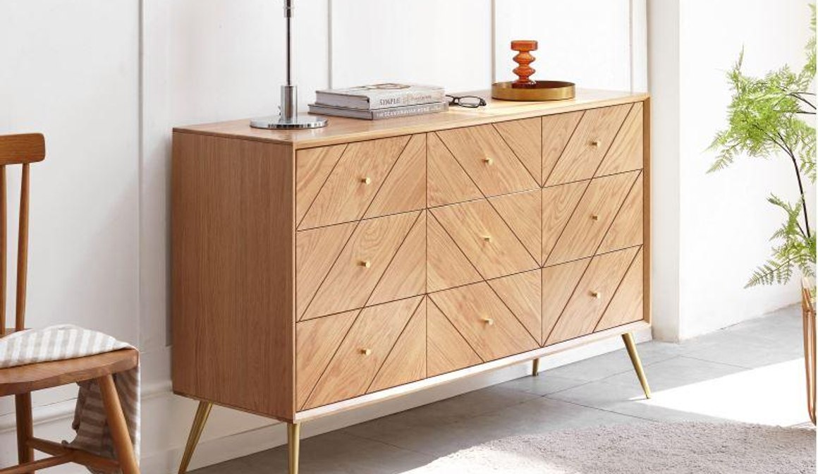 Parquet Drawers Chest Sideboard Oak Furniture Store & Sofas ArchiPro NZ