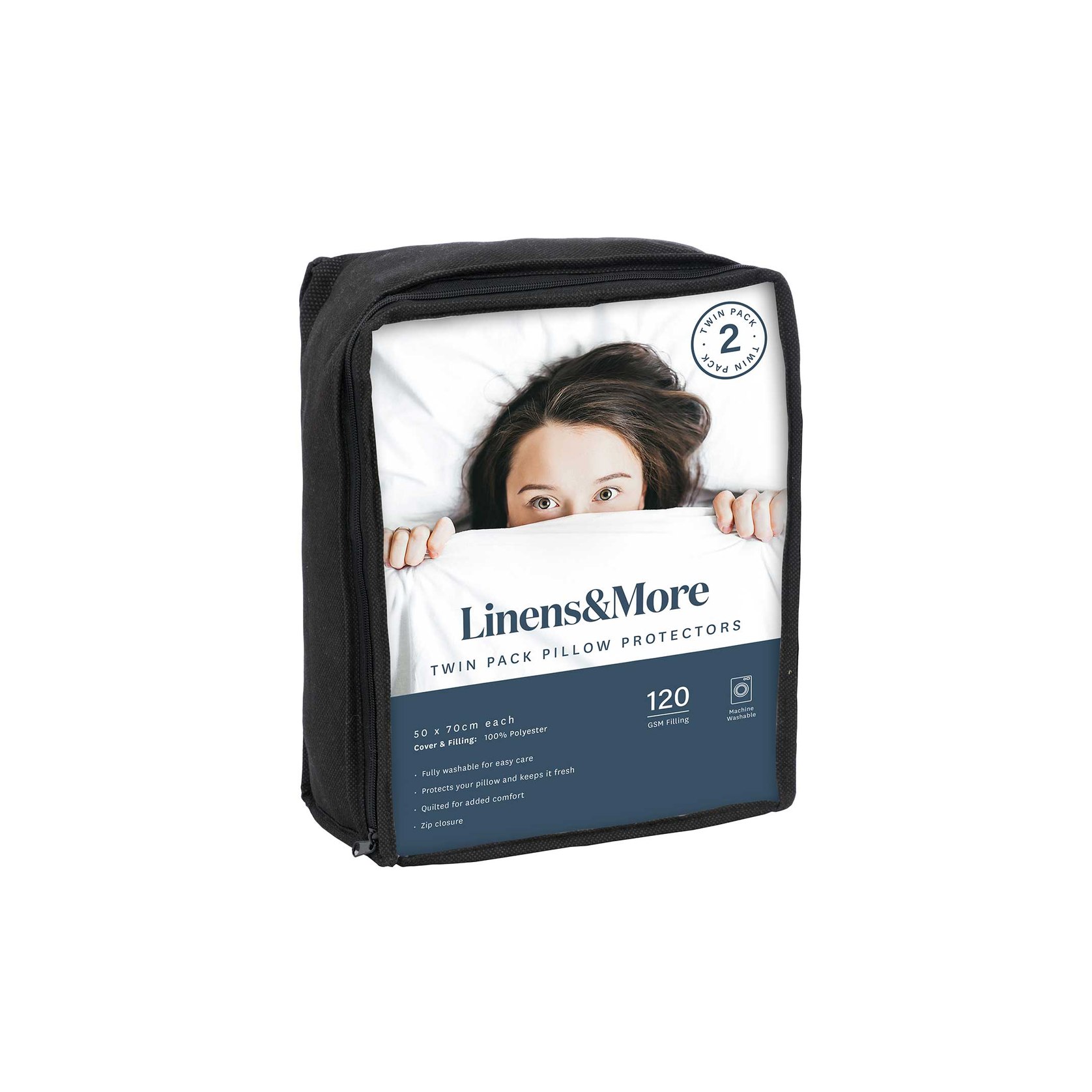 Pillow Protectors Twin Pack White ArchiPro NZ