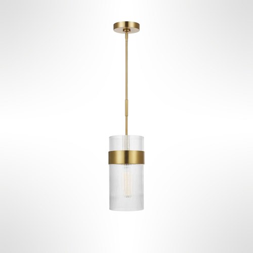 Burnished Brass Geneva Flute - Wide