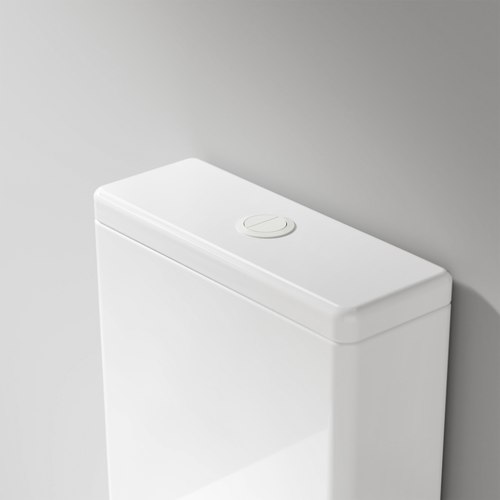 Matte White Universal Coloured Toilet Flush Button | 50Ø mm