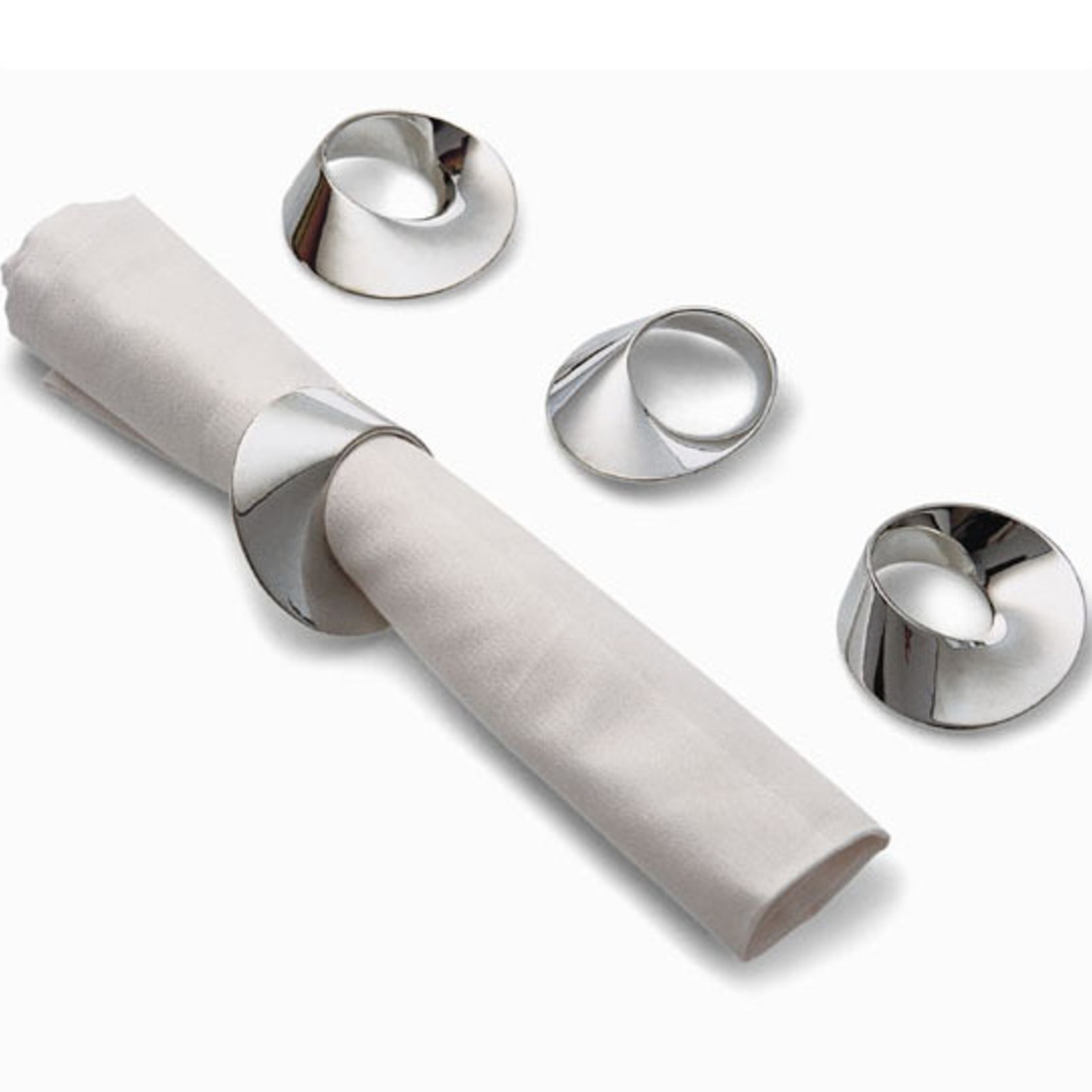 Swirl Napkin Rings Set of 4 ArchiPro NZ