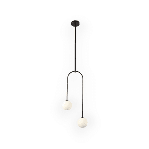 Black Orb Duo Pendant Light
