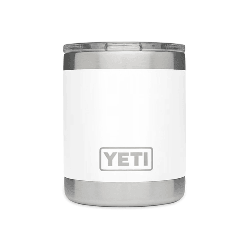 White YETI Rambler 10 oz Low Ball