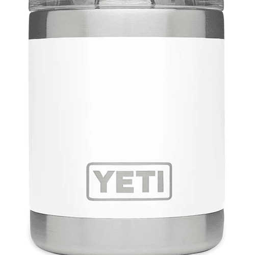White YETI Rambler 10 oz Low Ball