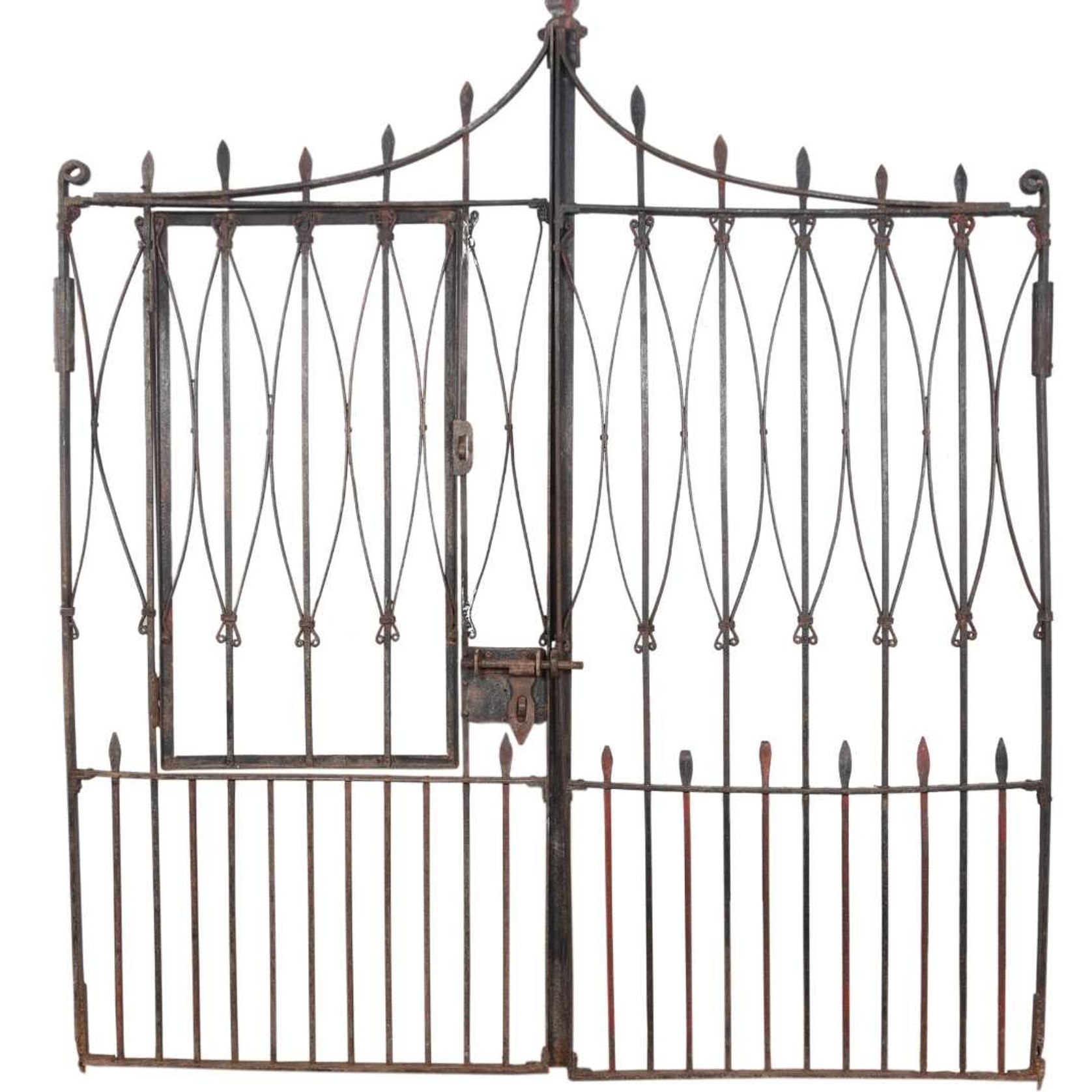 Original Wrought Iron Gate with wicket gate ArchiPro NZ