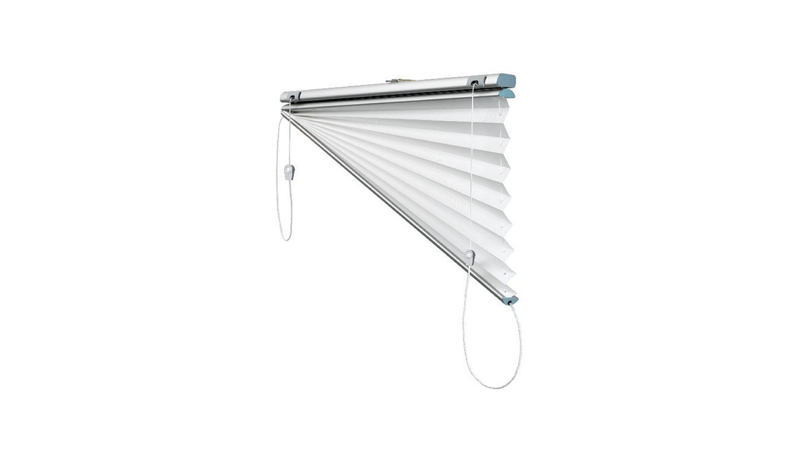 Triangle Fan Bottom Slope Pleat Pleated Blinds ArchiPro NZ