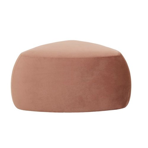 Syrup Velvet Pebble Large Ottoman
