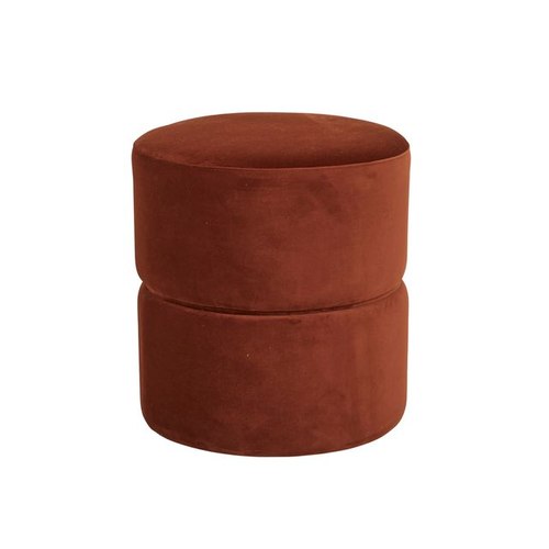 Cinnamon Velvet Tito Ottoman
