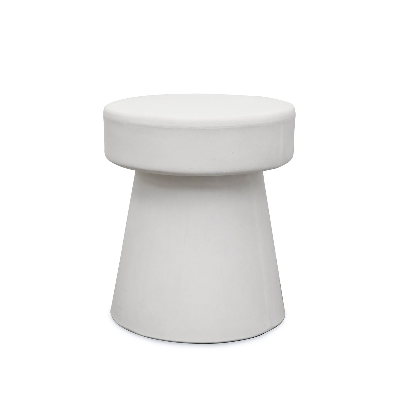 Mushroom Concrete Side Table / Stool White ArchiPro NZ