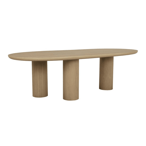 Natural Oak Seb Curve Dining Table