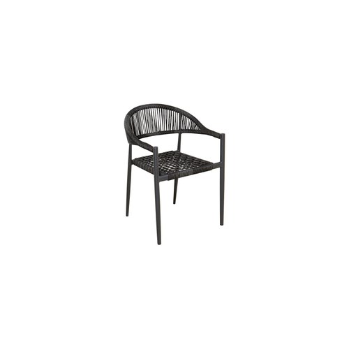 Grey Magpie Aluminium And Rope Dining Chair