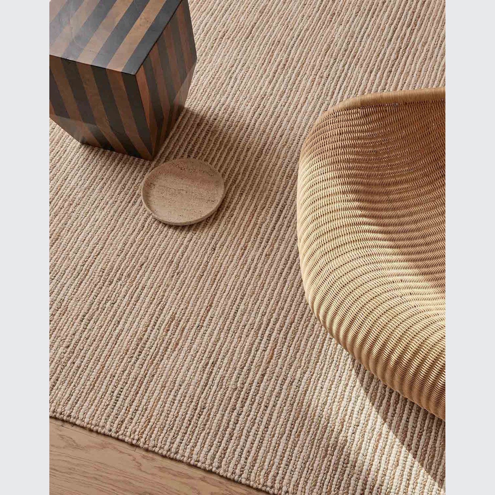Weave Home Lisbon Rug - Seasalt | Wool and Jute | 2 x 3m | ArchiPro NZ