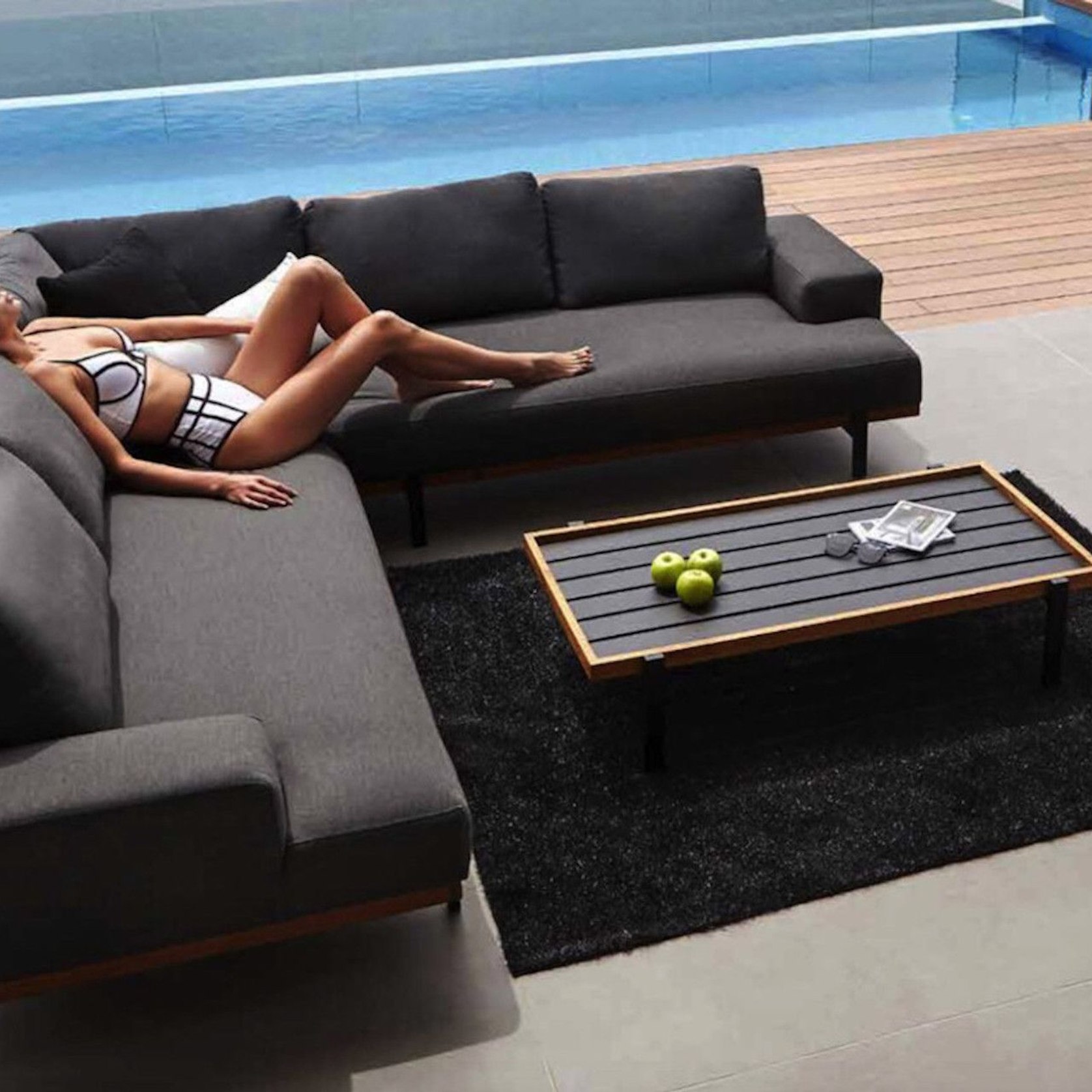 Mood Outdoor Corner Teak Sofa ArchiPro NZ