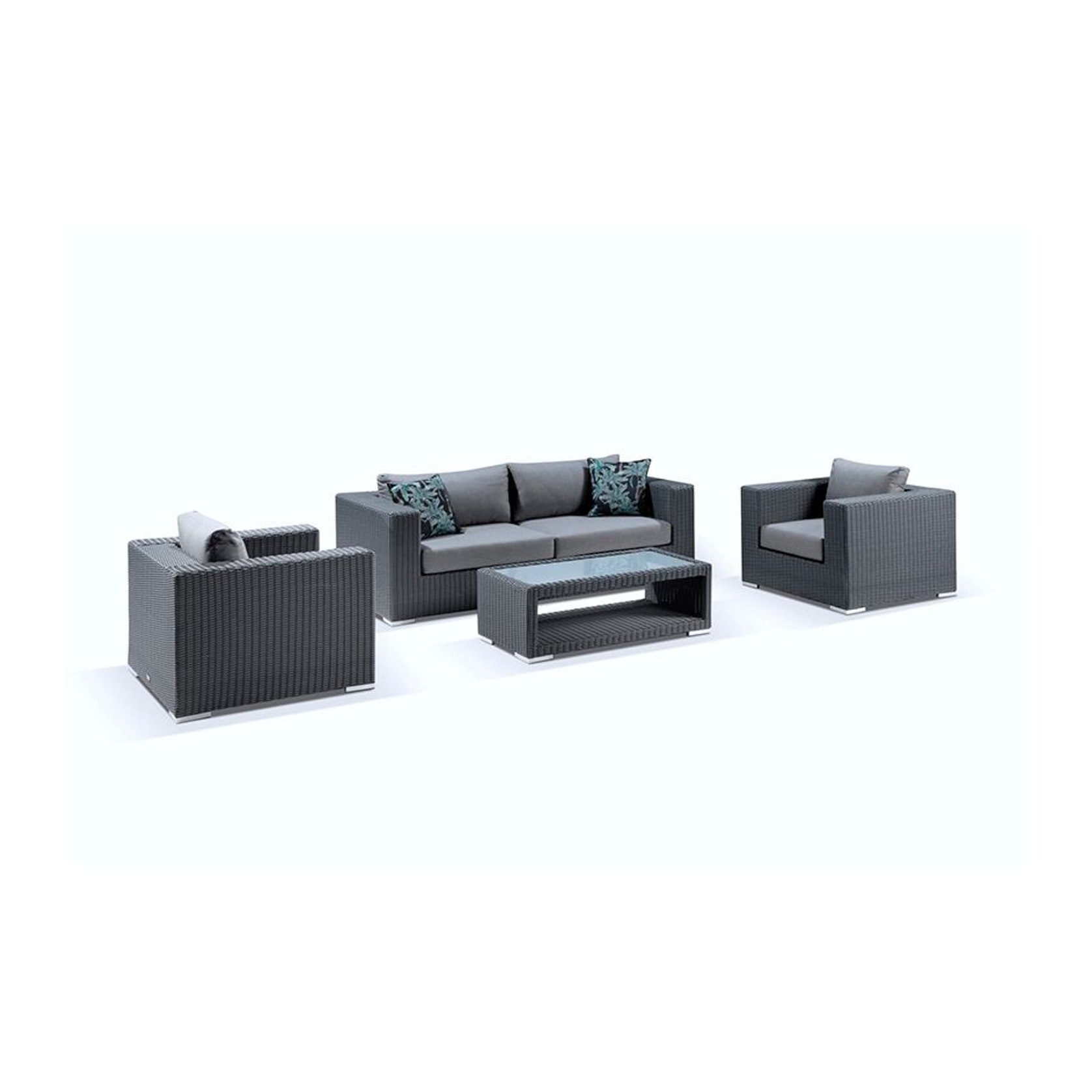 Piha Outdoor Lounge Set Grey ArchiPro NZ