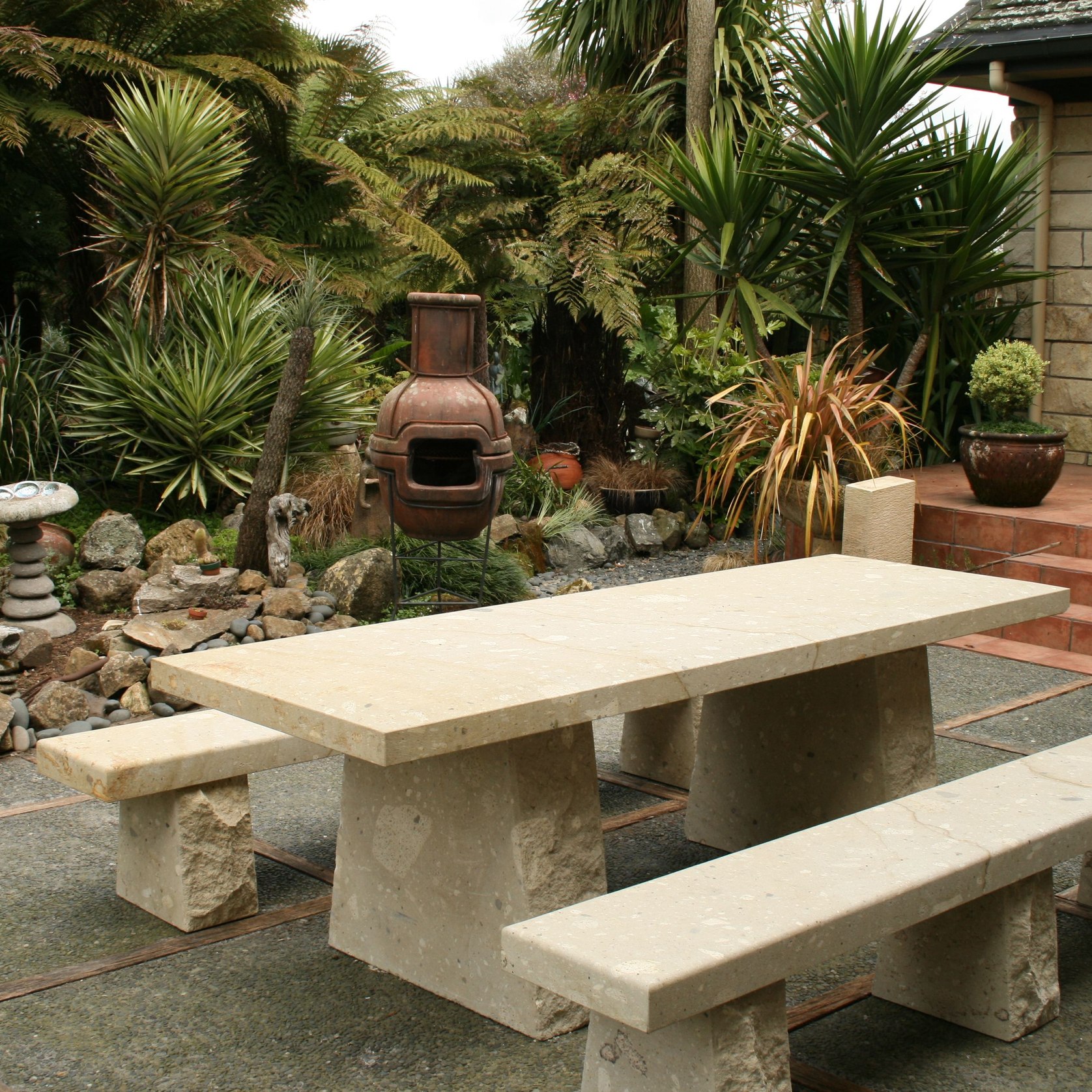 Natural Stone Custom Outdoor Table ArchiPro NZ