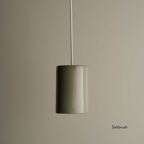 Saltbush Ceramic Cylinder Pendant Light Small