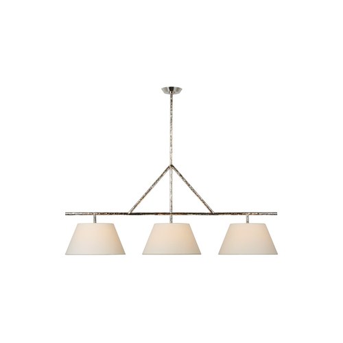Polished Nickel Visual Comfort Suzanne Kasler Collette Large Linear Pendant