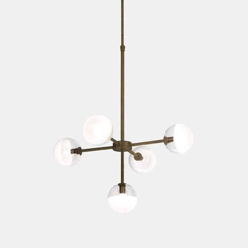 Pre Aged Molecola 5lt Pendant Light