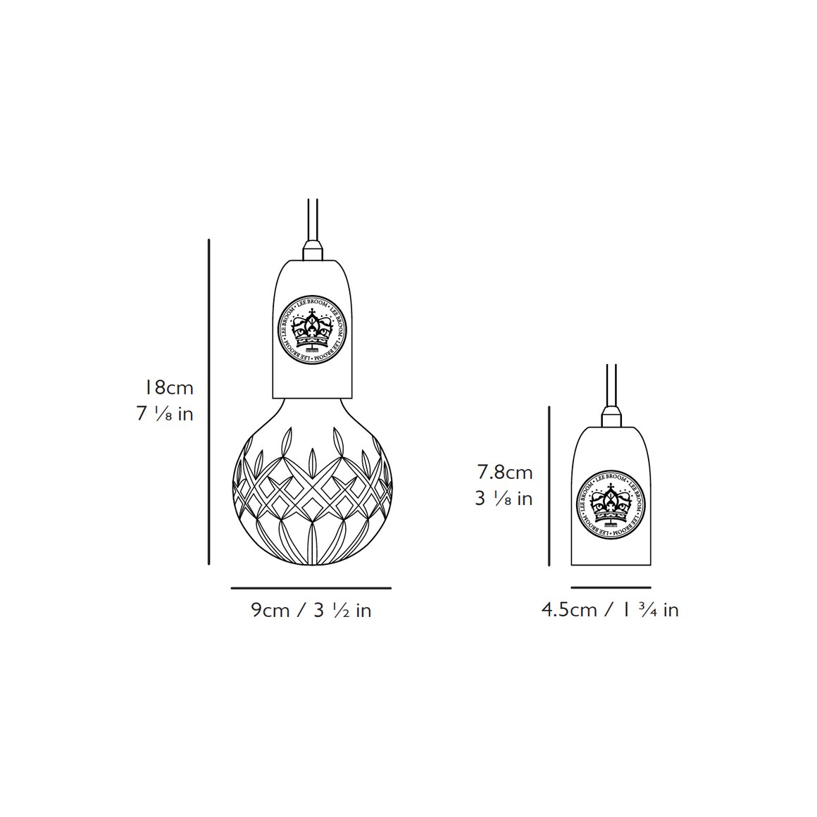 超人気セール LEE BROOM CLEAR CRYSTAL BULB PENDANT exprealty.ca