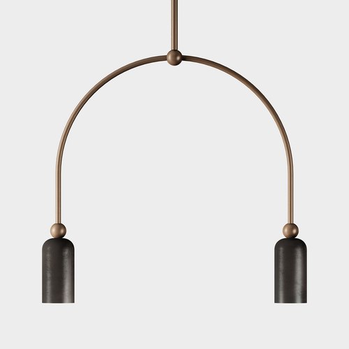Morocco/Grafene Madame 2lt Pendant Light