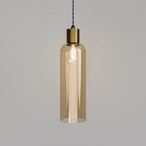 Old Brass Parlour Elong Pendant Light