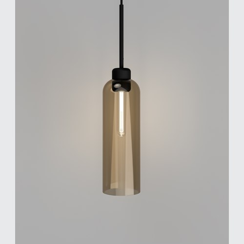 Textured Black Parlour Lite Elong Pendant