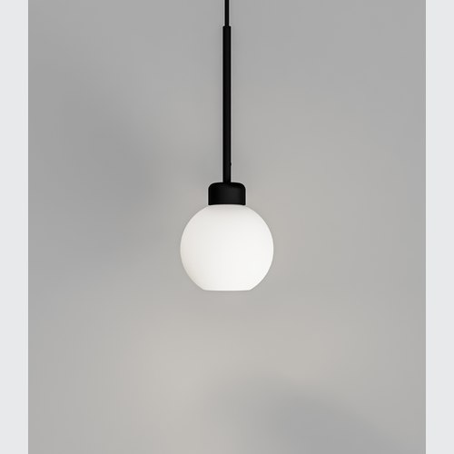 Textured Black Parlour Lite Sphere Pendant Light