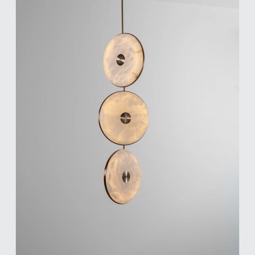 Antique Brass Beran 3lt Pendant Light